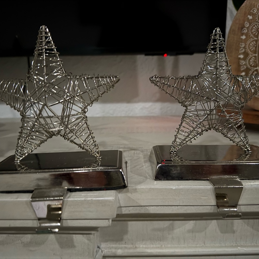 Silver Wire Star Decor